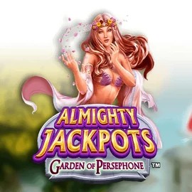 Almighty Jackpots: Garden of Persephone logo by Novomatic at OnlySpins Casino