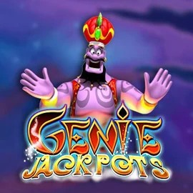 Genie Jackpots by Blueprint Gaming, showcased at onlyspinskasyno.com – game logo