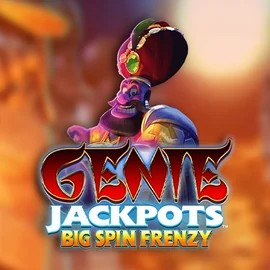 Jackpots logo of Genie Jackpots: Big Spin Frenzy from Blueprint Gaming at OnlySpins Casino
