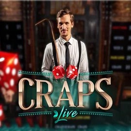 Official Live Casino logo: Live Craps by Evolution at OnlySpins Casino
