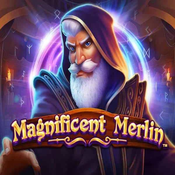 Magnificent Merlin by Greentube, showcased at onlyspinskasyno.com – game logo