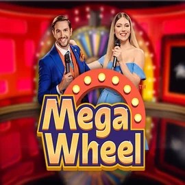 Mega Wheel slot logo by Pragmatic Play at OnlySpins Casino