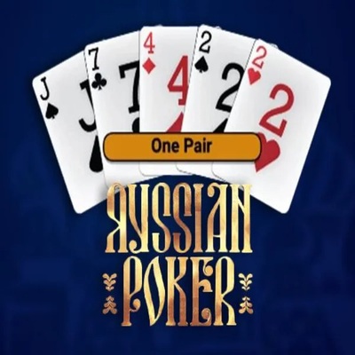 Russian Poker game by OneTouch Games – logo hosted on OnlySpins Casino